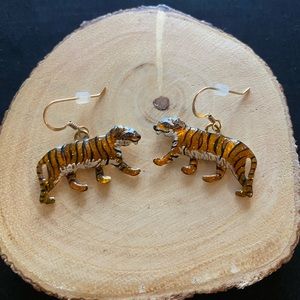 Lunch At the Ritz tiger earrings